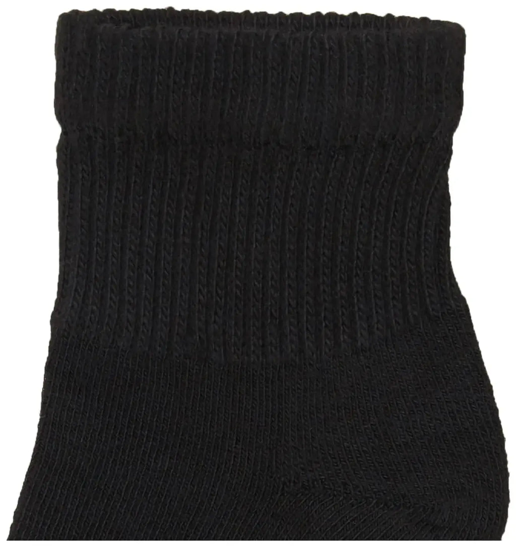 Hanes womens Ultimate Comfort Toe Seamed Ankle Socks Pack Of 6 5-9 Black - 6 Pack