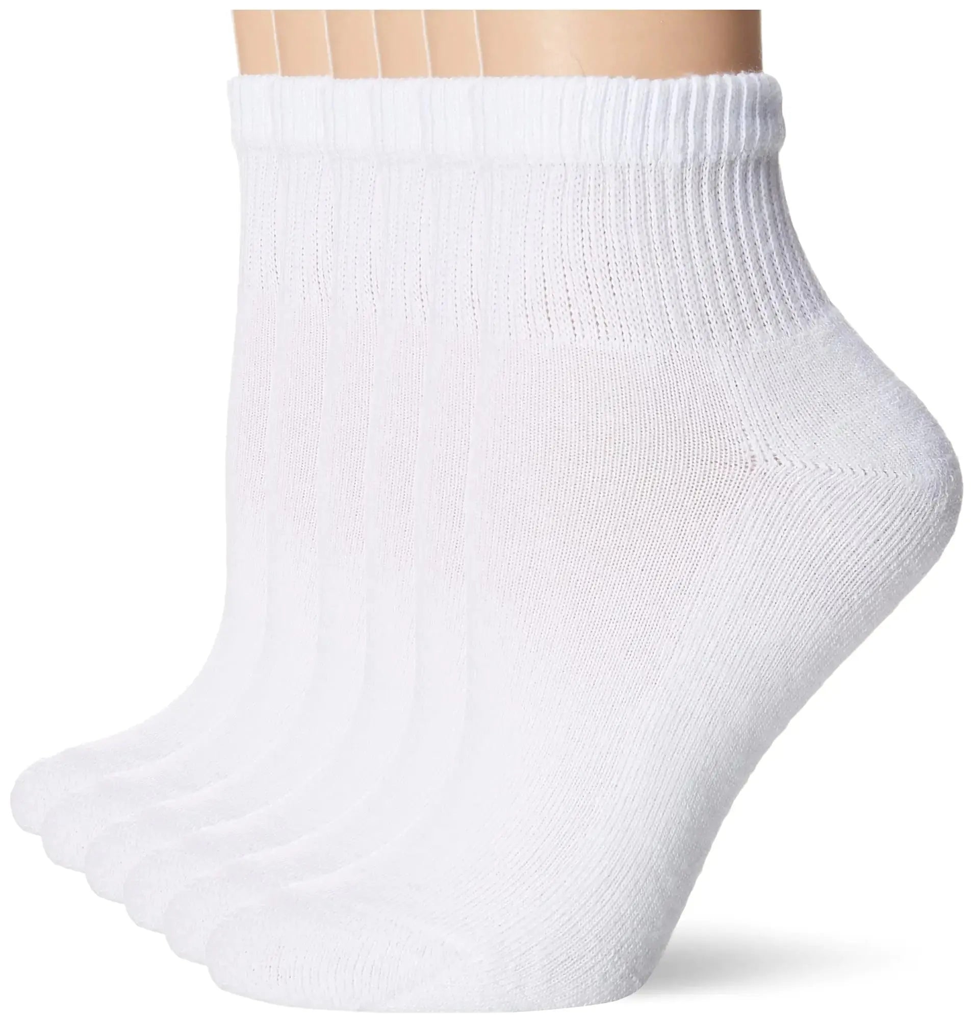 Hanes womens Ultimate Comfort Toe Seamed Ankle Socks Pack Of 6 5-9 Black - 6 Pack