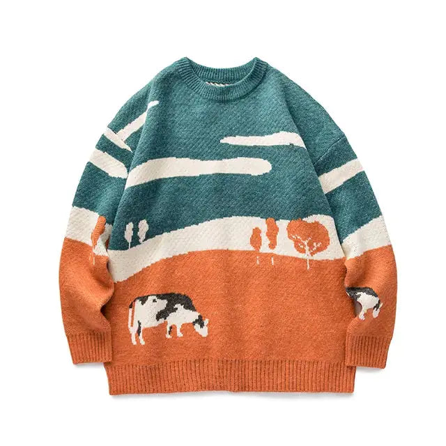 Harajuku Chill Men's Winter Pullovers