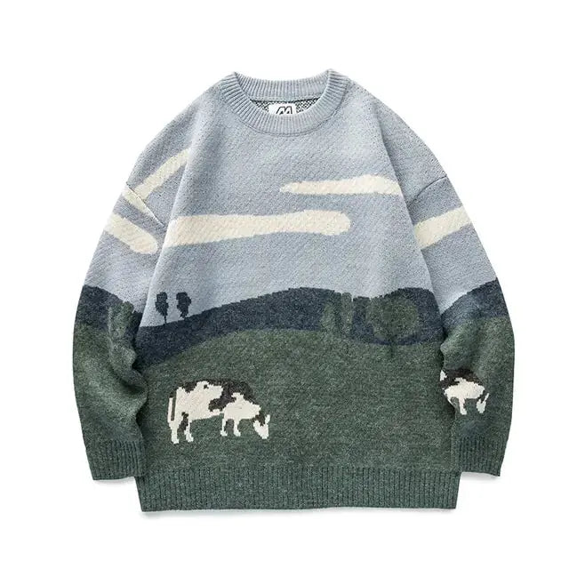 Harajuku Chill Men's Winter Pullovers