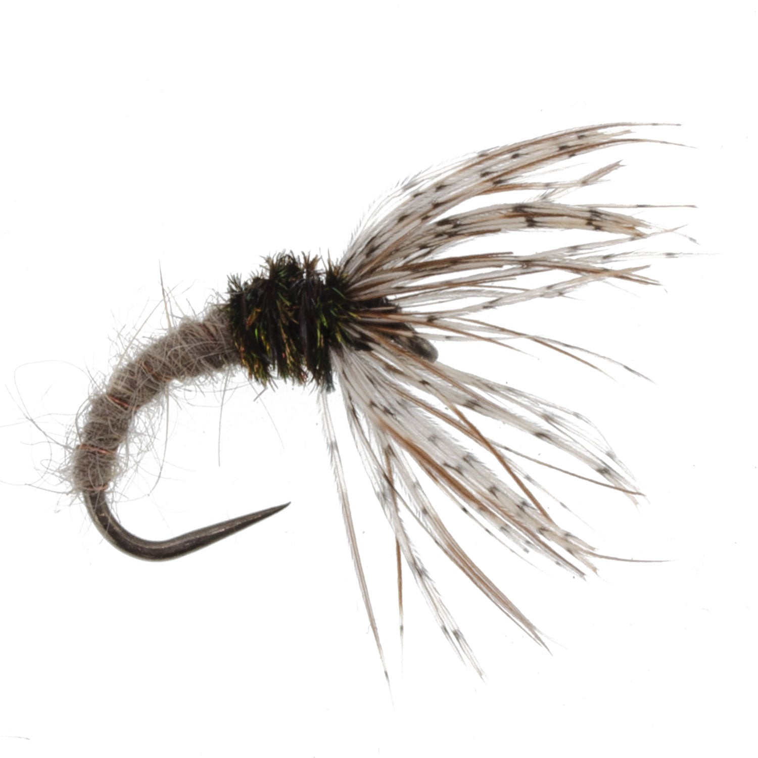 Hares Ear Sakasa Kebari - 6 Tenkara Flies - Size 12
