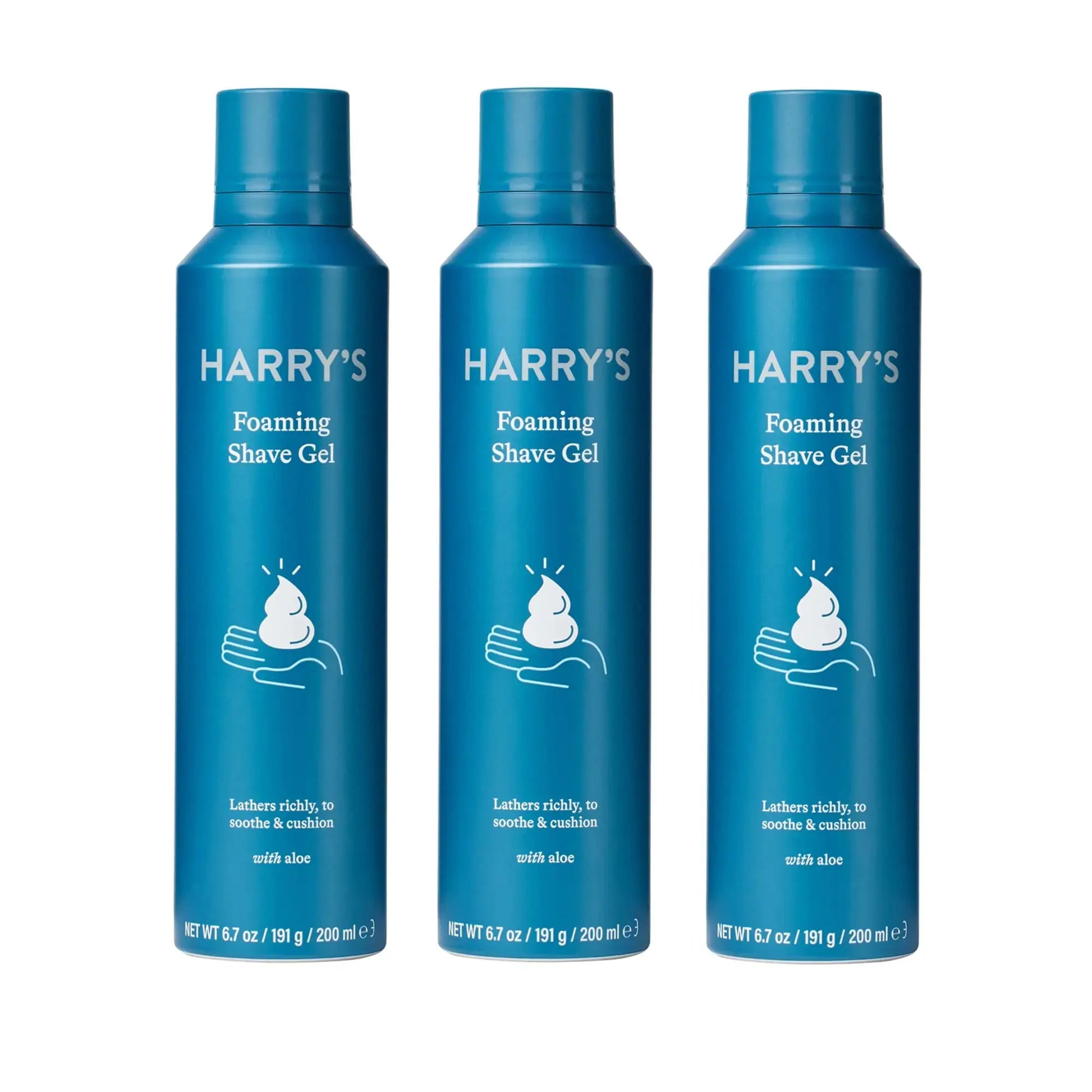 Harry's Razor Blades Refills + Shave Gel Bundle (Pack of 1 Razors+ Gel)