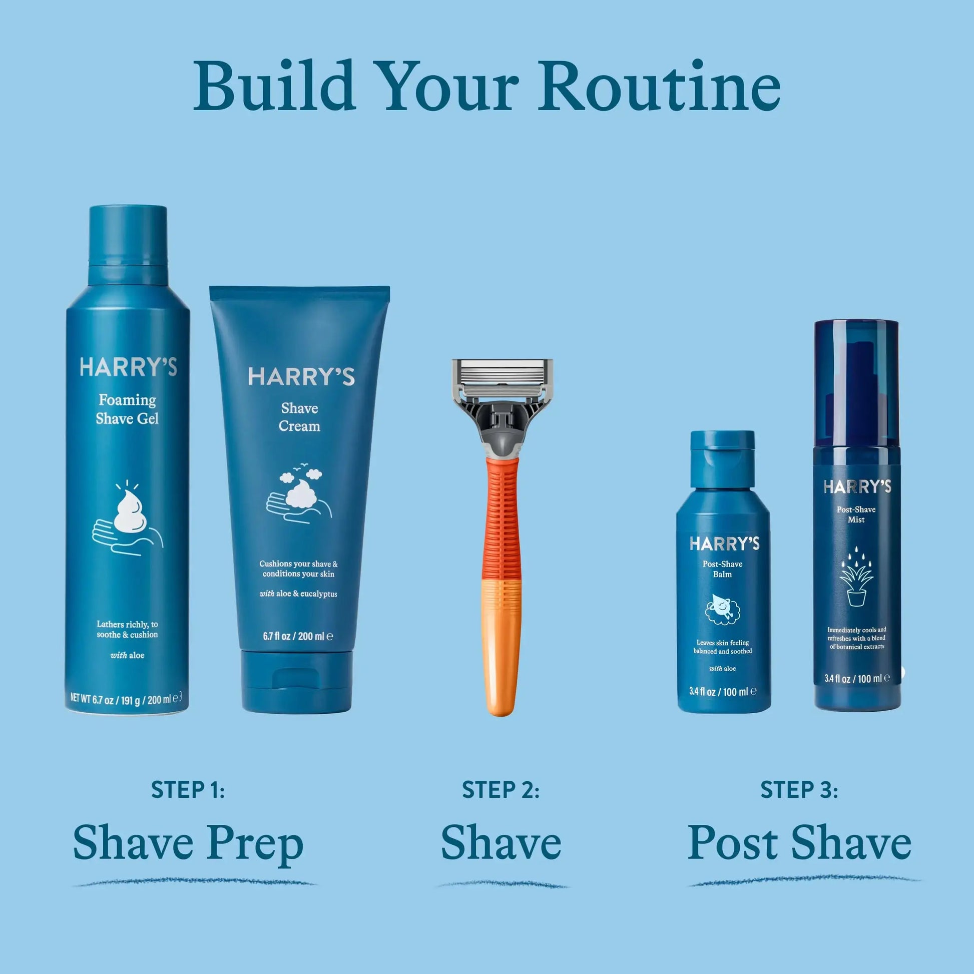 Harry's Razors for Men - Men's Razor Set with 5 Razor Blade Refills