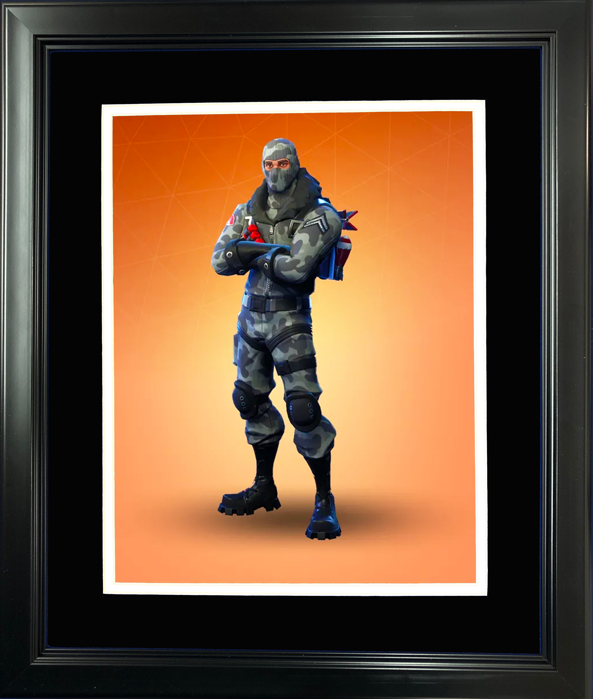 Framed Havoc Legendary Fortnite Skin 11"x14" Video Game Photo