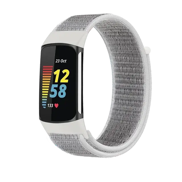 Fitbit Charge 5 6 Nylon Velcro Band - Durable Comfortable Strap