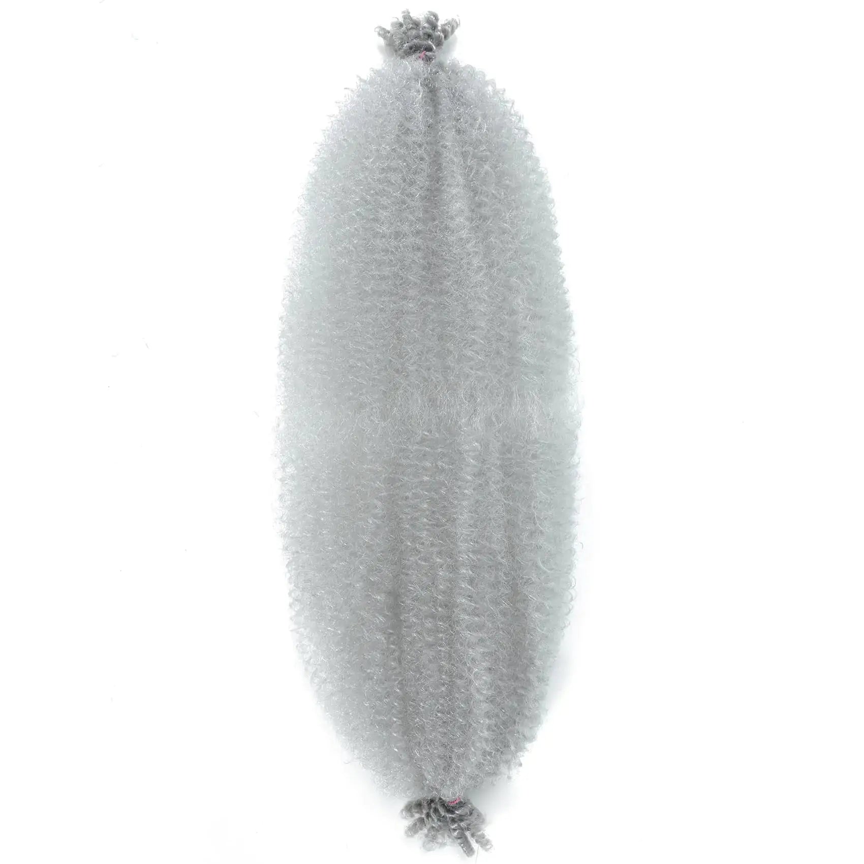 Hbegant Springy Afro Twist Hair 24 Inch - Pre Fluffed Spring Hair Extensions Gray