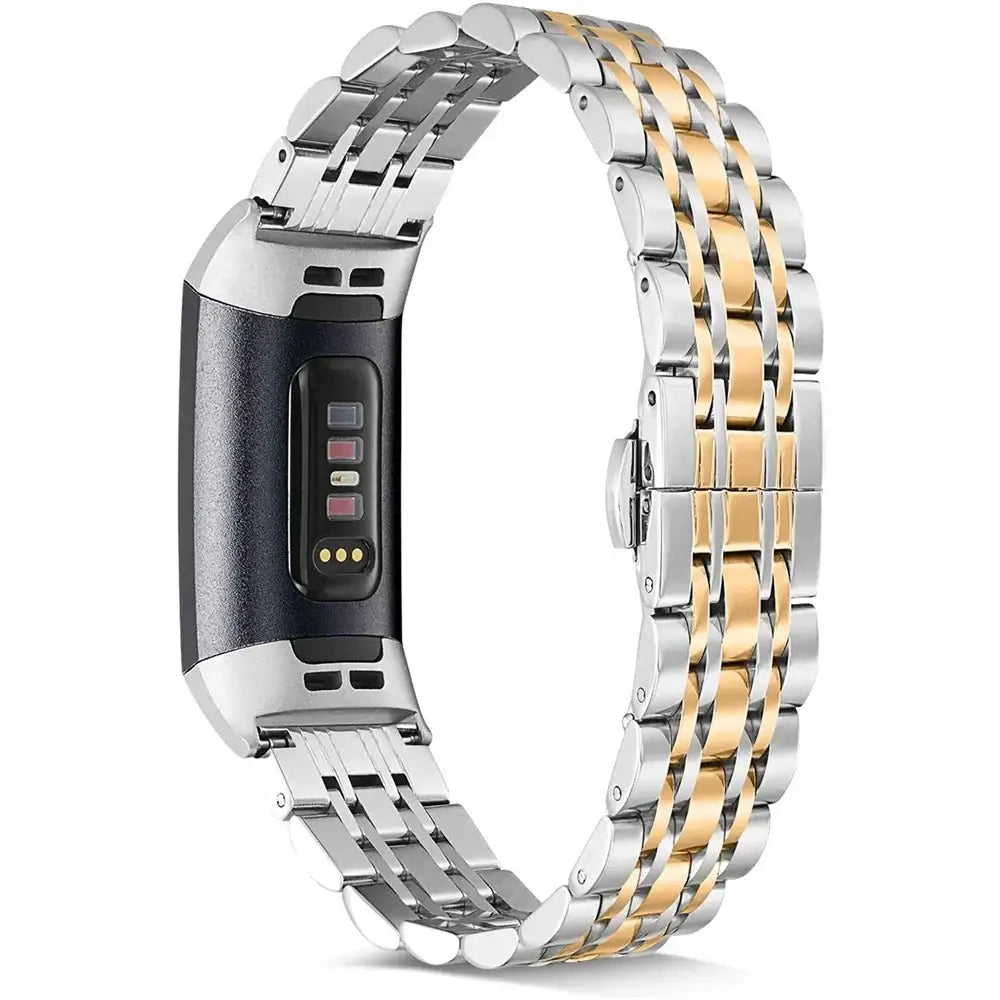 Fitbit Charge 5 6 3 4 2 Stainless Steel Metal Band