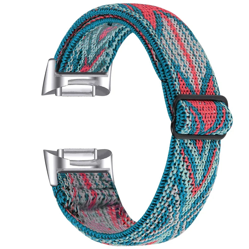 Fitbit Charge 6 5 Nylon Strap - Elastic Sport Fabric Design