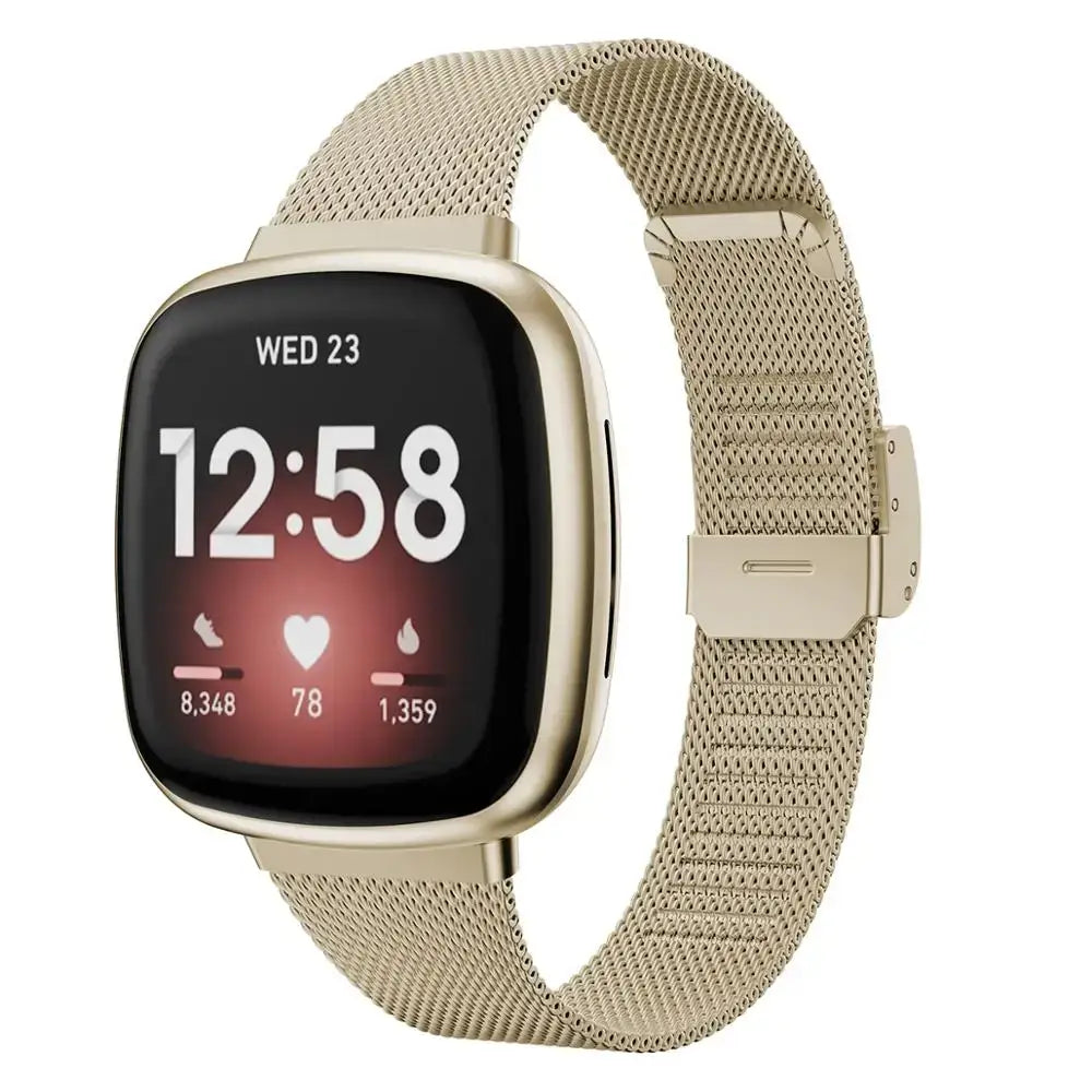 Fitbit Versa & Sense Steel Band - Durable Modern Design