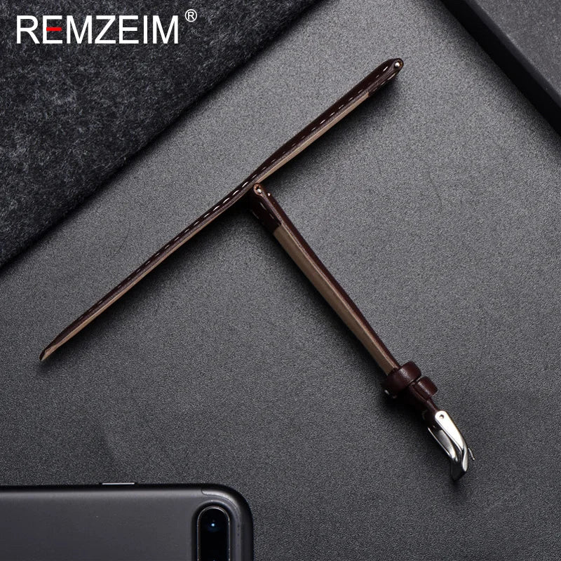 Polar Leather Watch Band For Smartwatch Calfskin Replacement Strap Buckle