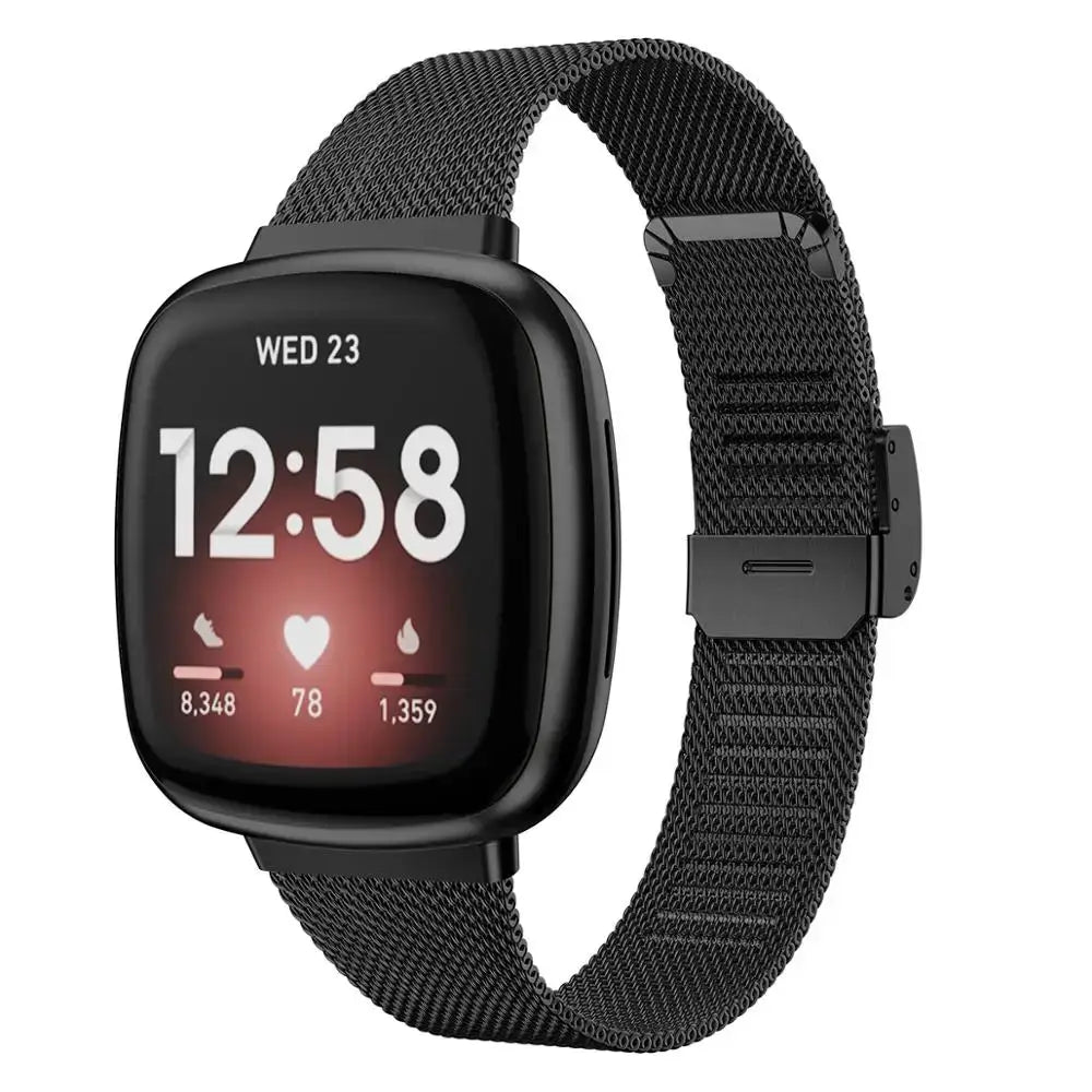 Fitbit Versa & Sense Steel Band - Durable Modern Design