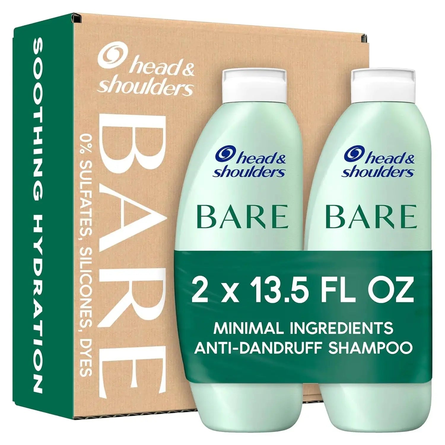 Head & Shoulders BARE Soothing Hydration Dandruff Shampoo, Anti-Dandruff, 13.5 oz
