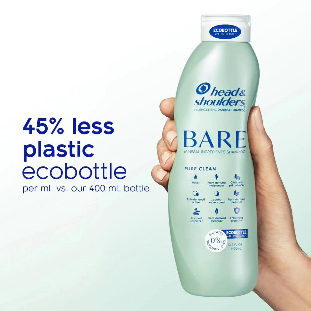 Head & Shoulders BARE Soothing Hydration Dandruff Shampoo, Anti-Dandruff, 13.5 oz