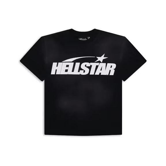 Hellstar Classic Logo Gel Print T-shirt Black