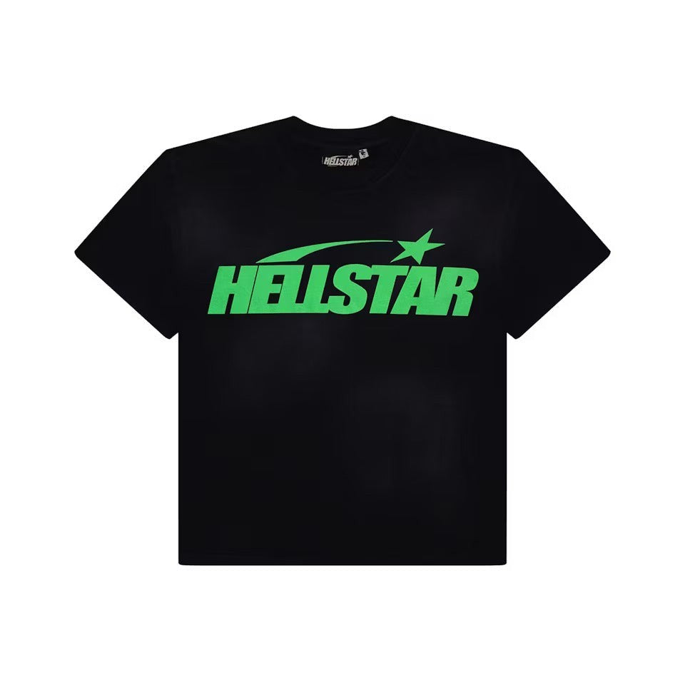 Hellstar Classic T-shirt (Gel Print) Black/Green