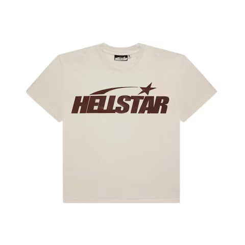 Hellstar Classic T-shirt (Gel Print) White/Brown