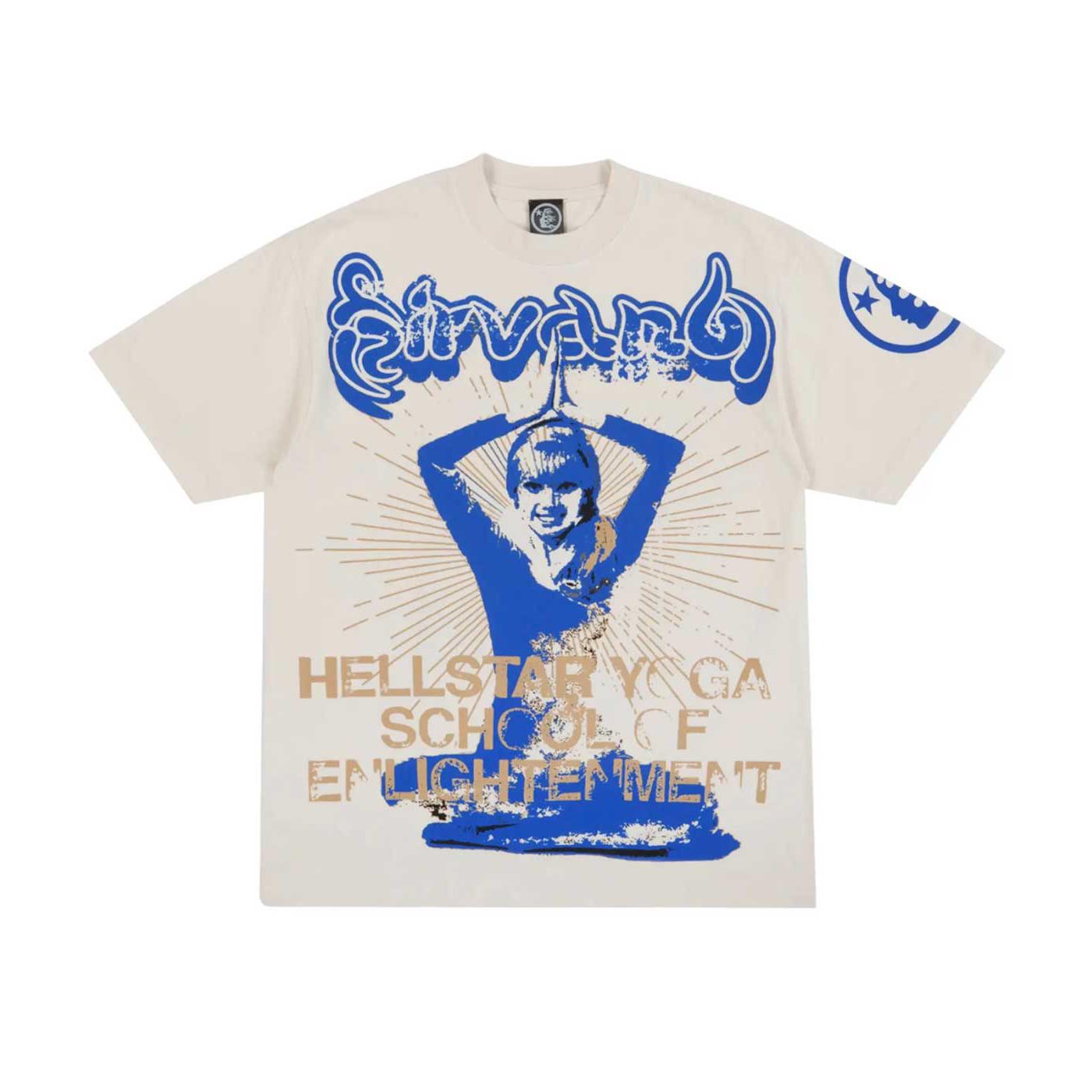 Hellstar Yoga Tee Off White/Blue