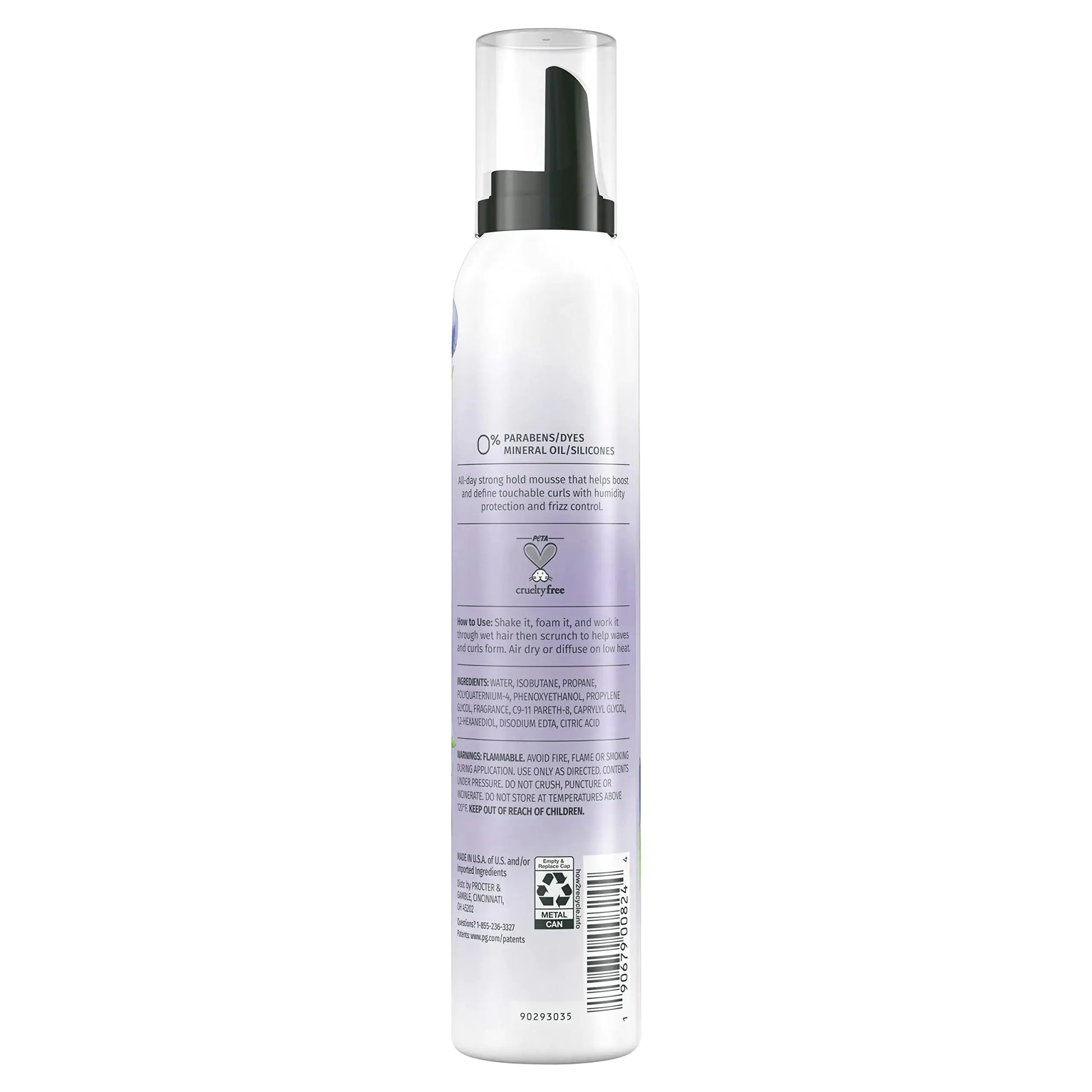 Herbal Essences Curl Boosting Mousse – Frizz Control for Curly & Wavy Hair (6.8 Fl Oz, 3 Pack)