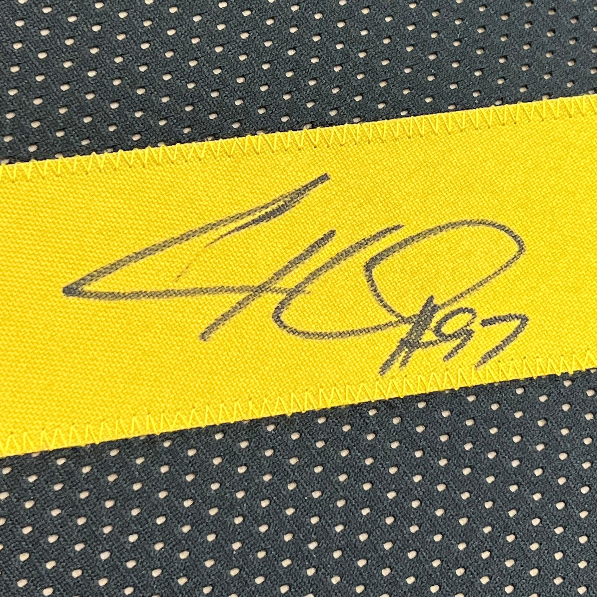 Framed Autographed/Signed Cameron Heyward 35x39 Pittsburgh Color Rush Football Jersey Beckett BAS COA