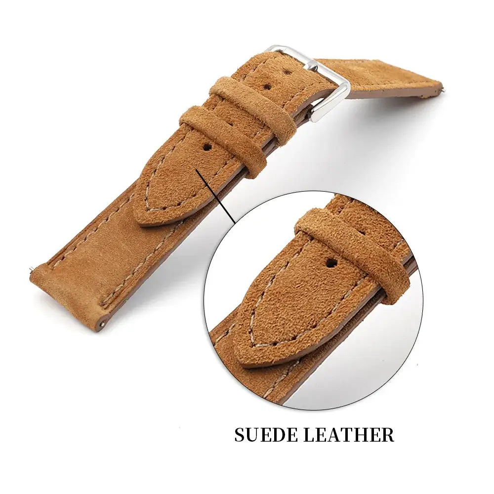 Suunto Soft Suede Leather Strap - Comfortable and Breathable