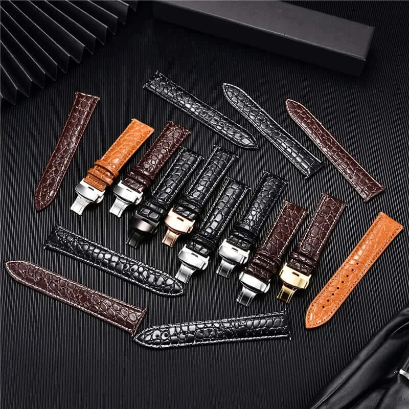 Ticwatch Crocodile Pattern Leather Band - Rugged and Durable