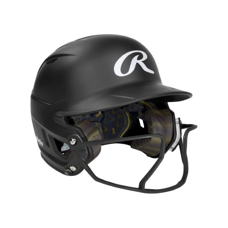 Rawlings Mach Hi-Viz 1-Tone Matte Helmet w/ Mask MCHVIZ