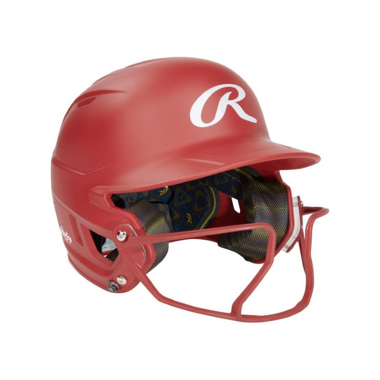 Rawlings Mach Hi-Viz 1-Tone Matte Helmet w/ Mask MCHVIZ