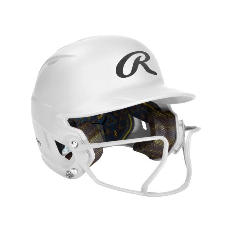 Rawlings Mach Hi-Viz 1-Tone Matte Helmet w/ Mask MCHVIZ