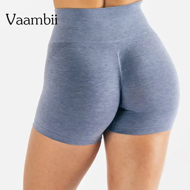 High Waist Sport Shorts - Moisture Wicking Fabric
