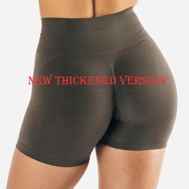 High Waist Sport Shorts - Moisture Wicking Fabric
