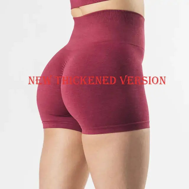 High Waist Sport Shorts - Moisture Wicking Fabric