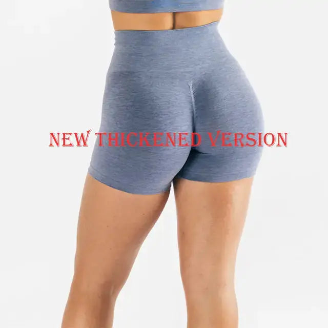 High Waist Sport Shorts - Moisture Wicking Fabric