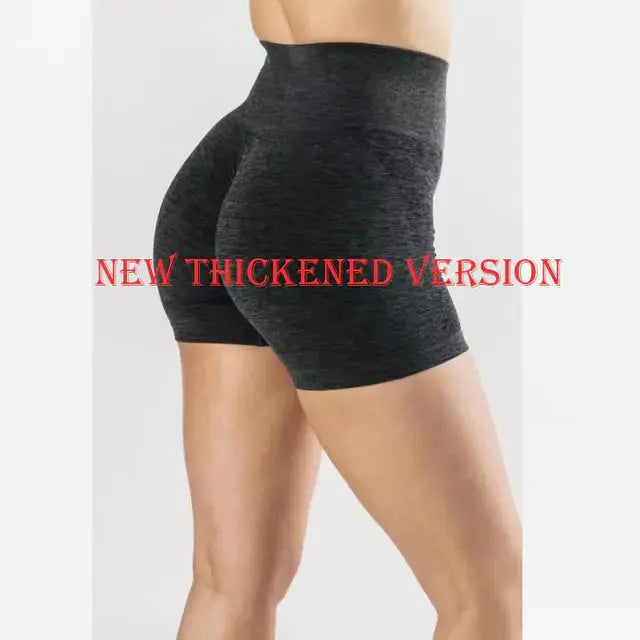 High Waist Sport Shorts - Moisture Wicking Fabric