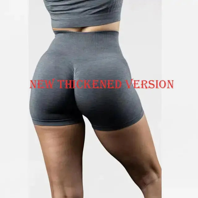 High Waist Sport Shorts - Moisture Wicking Fabric