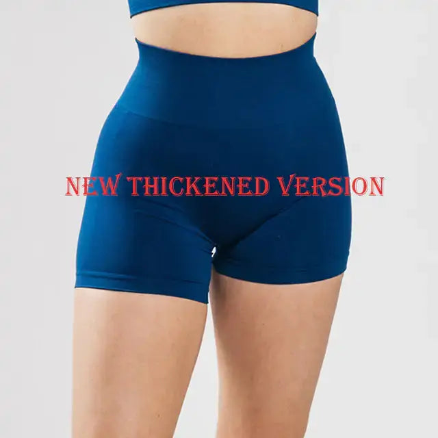 High Waist Sport Shorts - Moisture Wicking Fabric