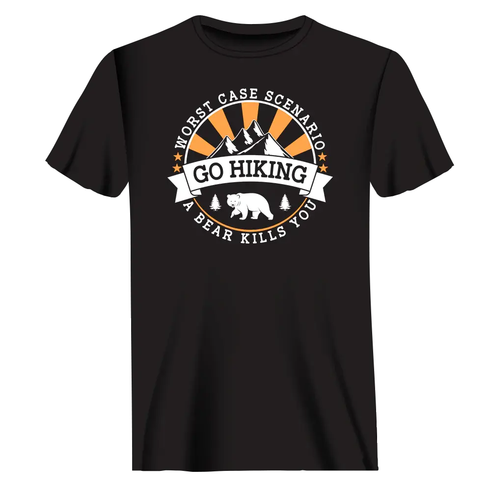 Hiking Worst Case Scenario T-Shirt for Men