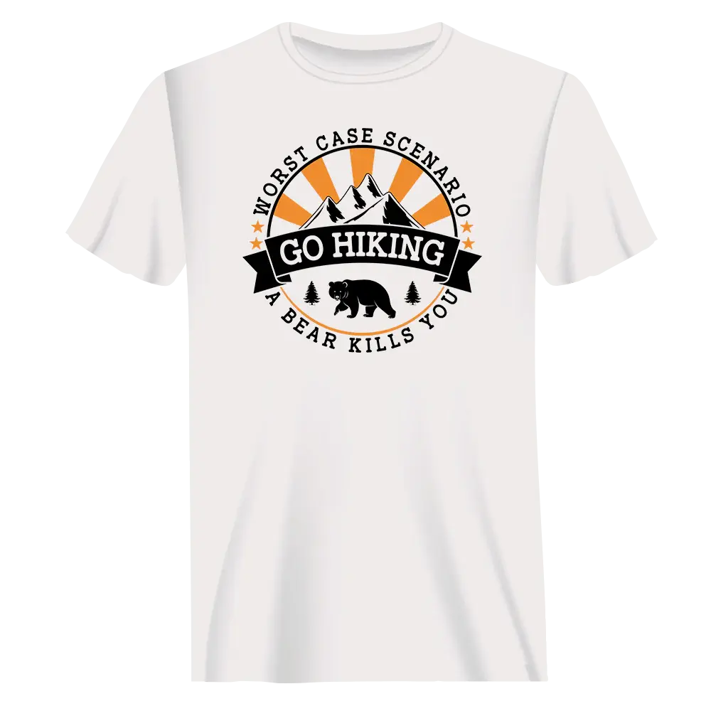 Hiking Worst Case Scenario T-Shirt for Men