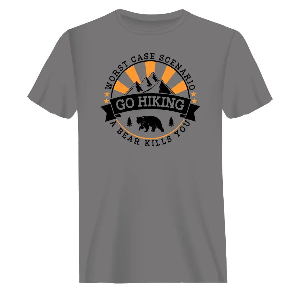Hiking Worst Case Scenario T-Shirt for Men