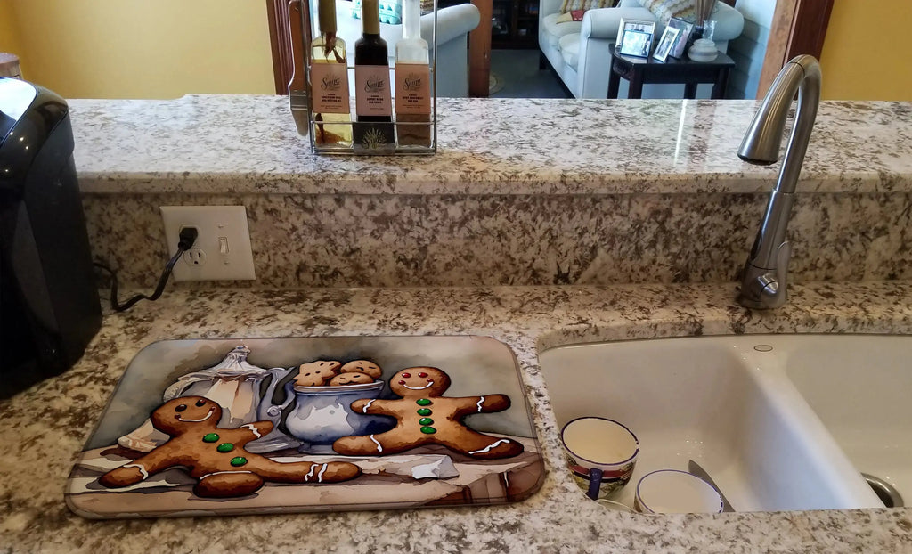 Holiday Ginger Gentlemen Drying Mat