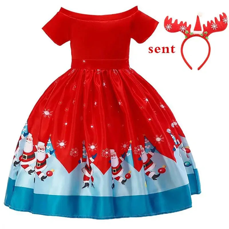 Holiday Princess Party Dress for Girls