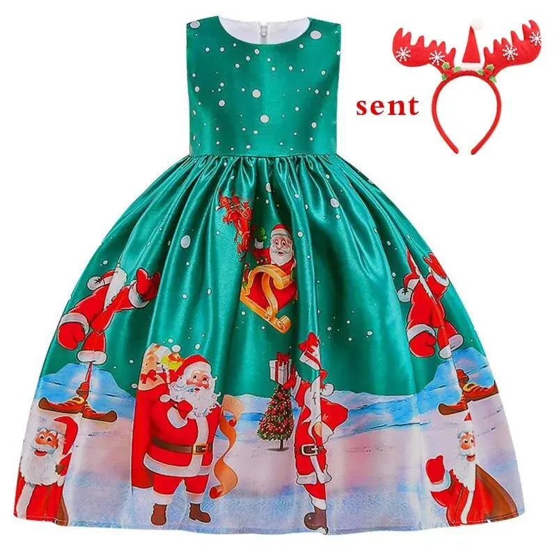 Holiday Princess Party Dress for Girls