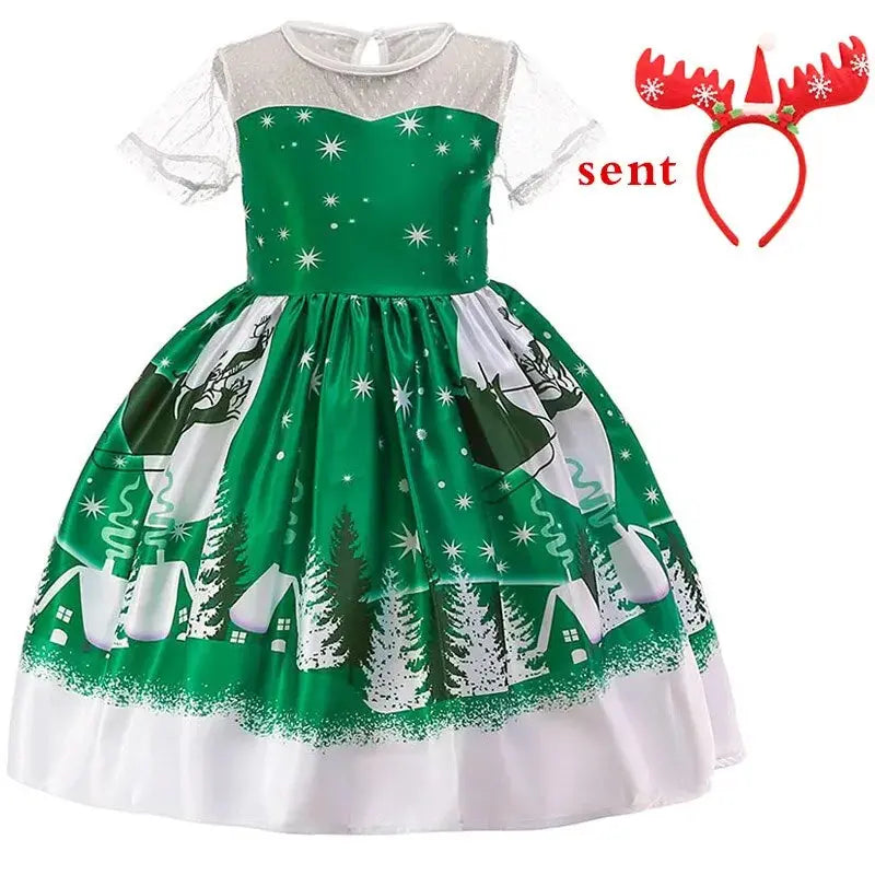 Holiday Princess Party Dress for Girls