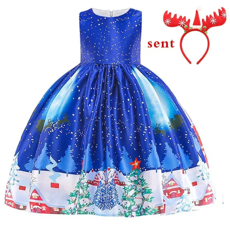 Holiday Princess Party Dress for Girls