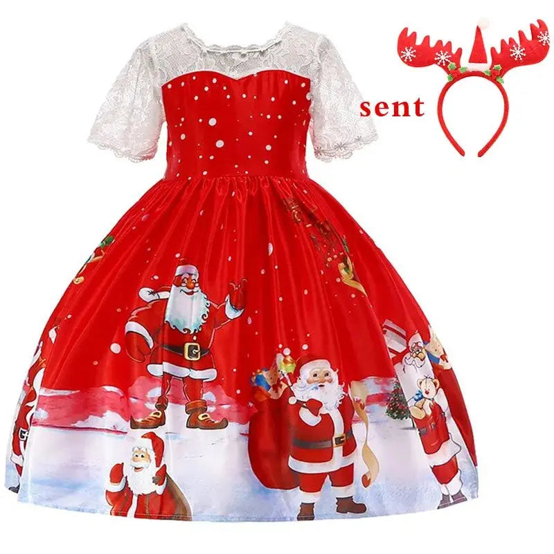 Holiday Princess Party Dress for Girls