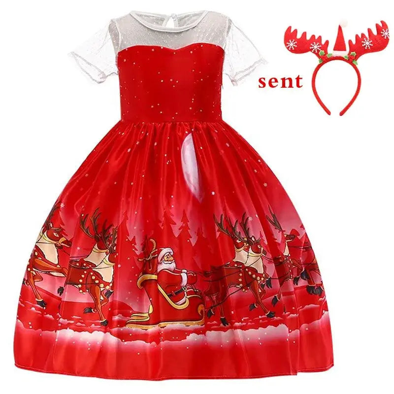 Holiday Princess Party Dress for Girls