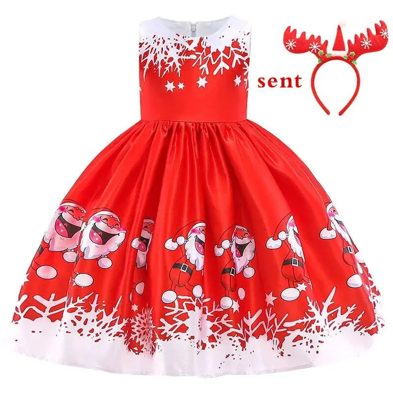 Holiday Princess Party Dress for Girls