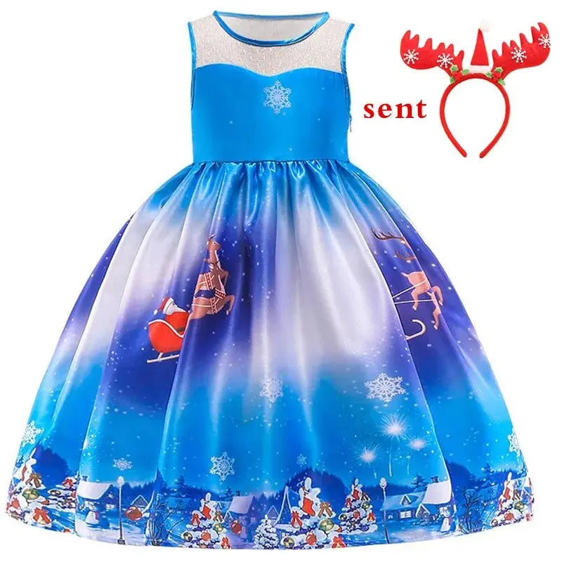 Holiday Princess Party Dress for Girls