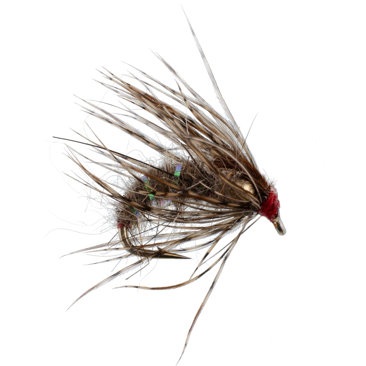 Hares Ear Holy Grail Caddis Pupa Emerger 12 Flies Hook Size 14