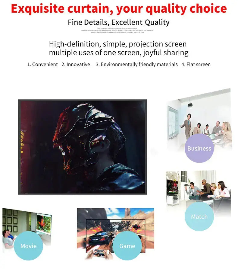 Home & Office Pop-Up Cinema Screen