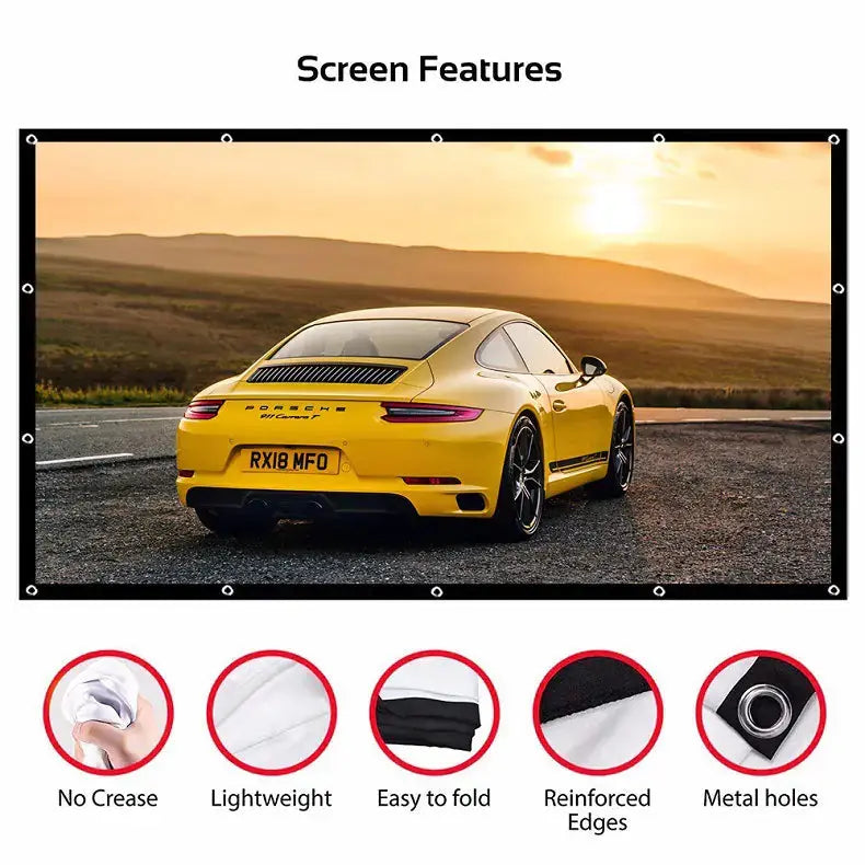 Home & Office Pop-Up Cinema Screen